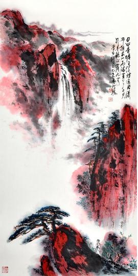 ��ú�ɽ��������ɽˮ����Ʒչ������Ļ