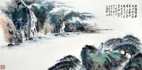 ��ú�ɽ��������ɽˮ����Ʒչ������Ļ