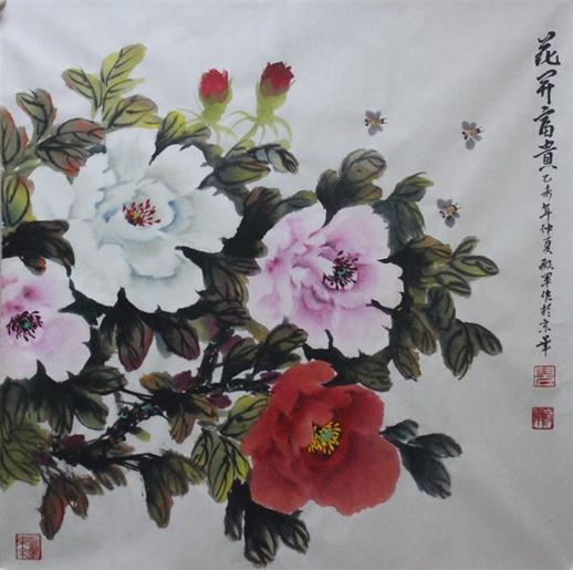 丹青写富不知足,翰墨寻贵能脱俗——观倪殿军牡丹作品