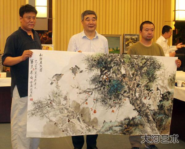 “走进华水 感受瑞鹏”河南省书画家笔会在华北水利水电大学举行