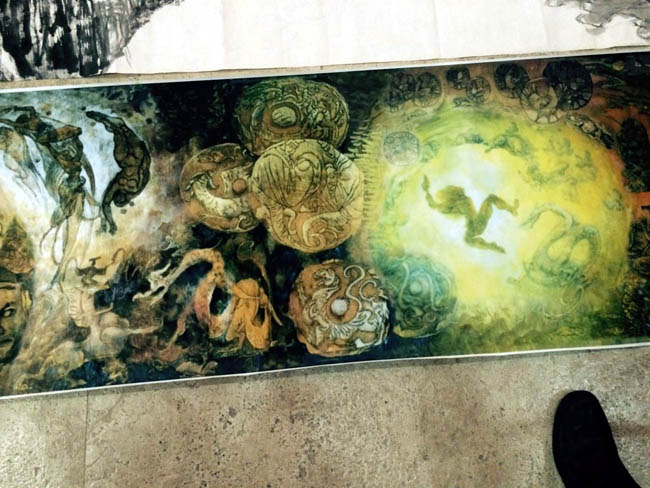 中国国家画院丝绸之路美术创作草图观摩会作品展示区