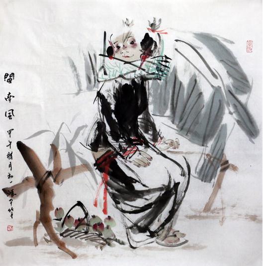 浓墨淡彩下的雅逸风情——邵鸿萍写意人物浅析