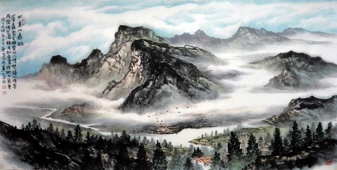 一幅山水画 帮你带来千万财运