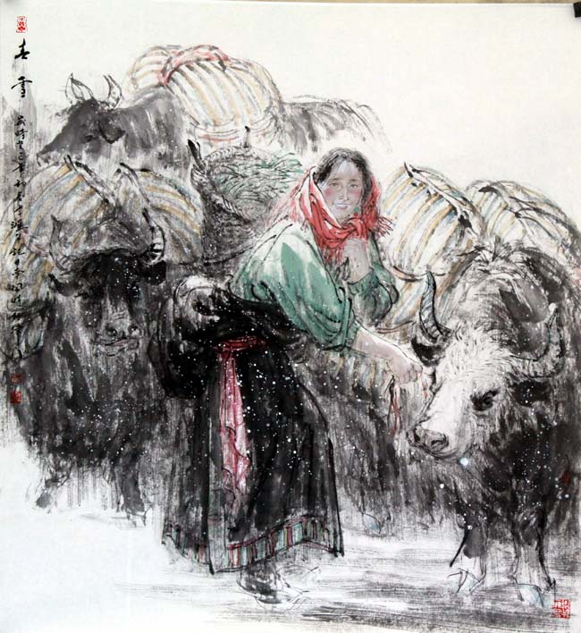 邵鸿萍作品:《春雪》