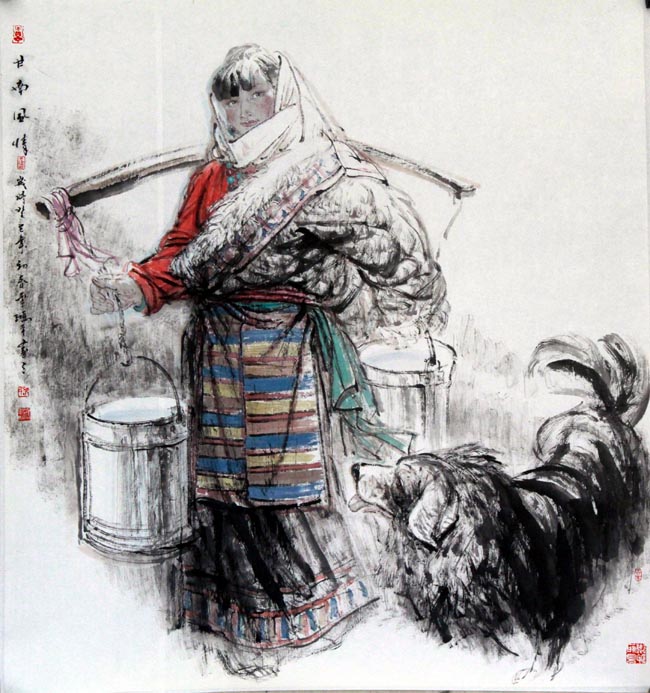 邵鸿萍作品:《甘南风情》
