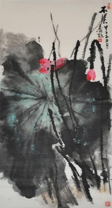 史春坡作品:不染甲子年115x70