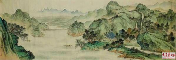 学者型山水画家 张大千二代传人吴守明