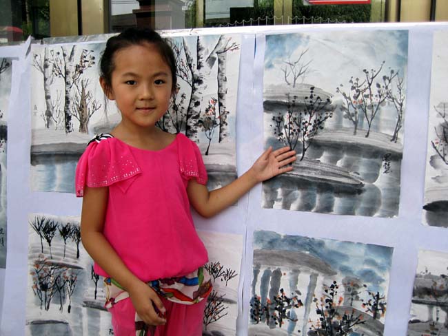 牡丹江市教育局暑期冰雪画公益培训画展