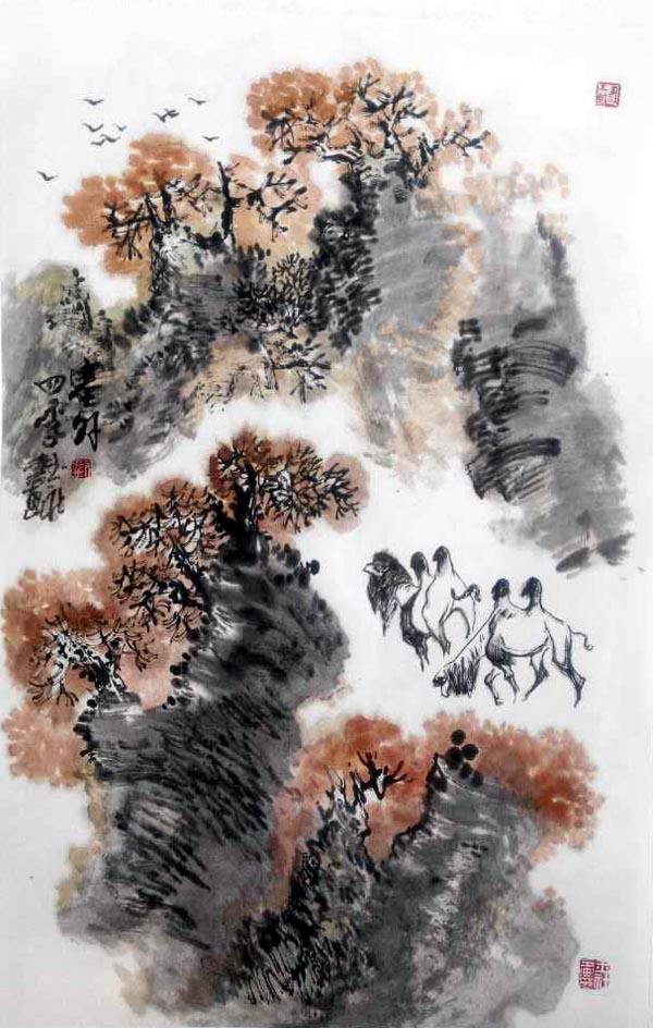 刘玉社先生山水画作品