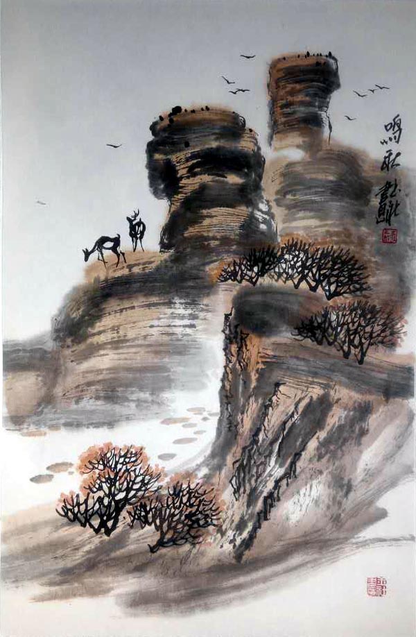 刘玉社先生山水画作品