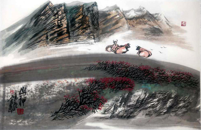 刘玉社先生山水画作品