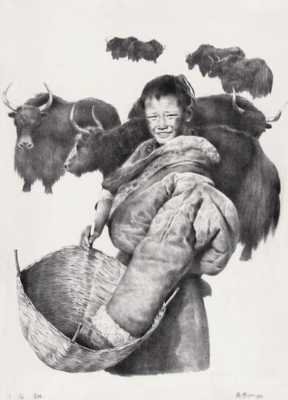 ����-�ⳤ��-�滭-1984��-76cm��56cm