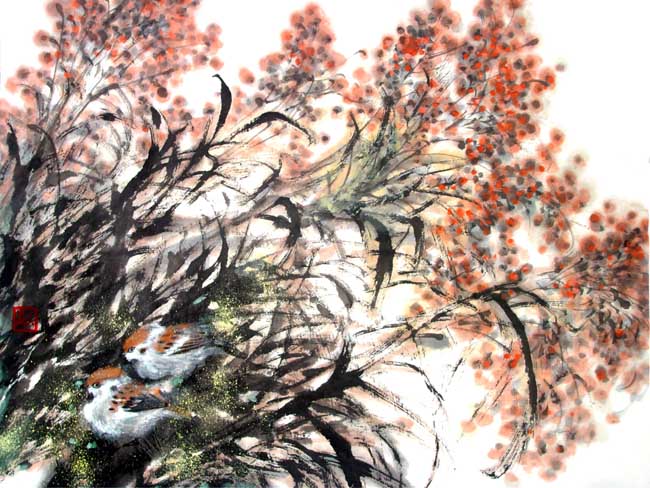 孙小农花鸟画作品欣赏13