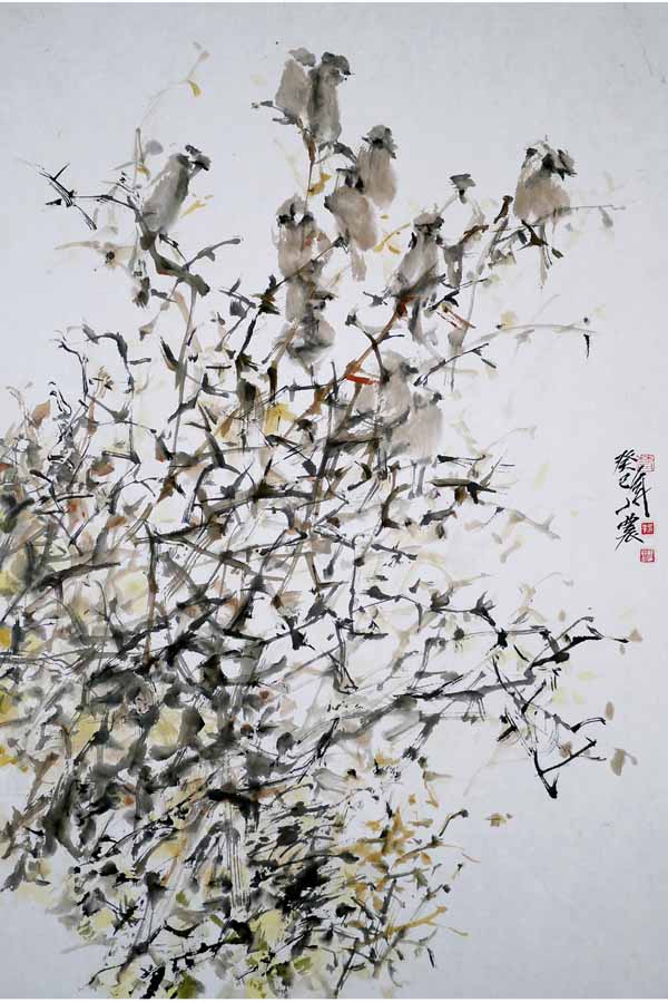 孙小农花鸟画作品欣赏1