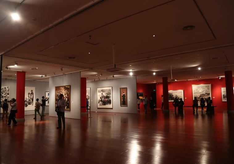 庆祝西藏自治区成立50周年全国美术作品展隆重启幕