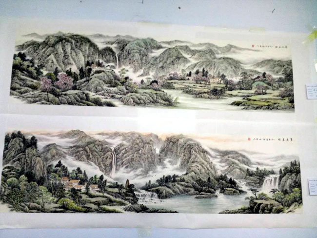 登封庆国庆《嵩山画风》美术作品集首发式暨作品展展出作品