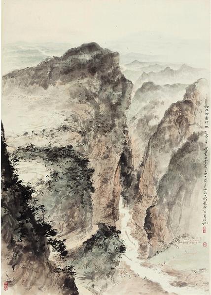 ��ɽ�� ͼ�ǽ� 111��79cm 1961��