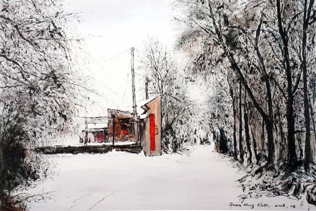 �غ과��ѩ��90x60cm    �ͻ�