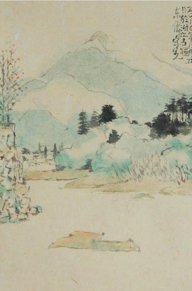 李东伟 莲都小景 15×10cm 2016年 国画