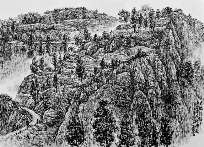 ��Ʒ������֬����   �ߴ磺54cm��39cm    �����2015��    ���֣���īɽˮ��    ���ߣ�����ɽ