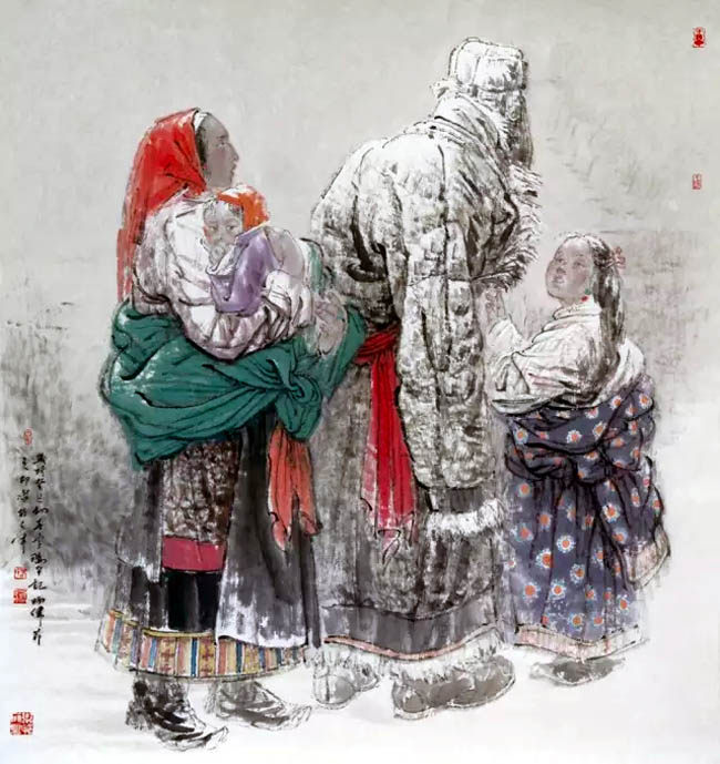 邵鸿萍先生工笔画作品