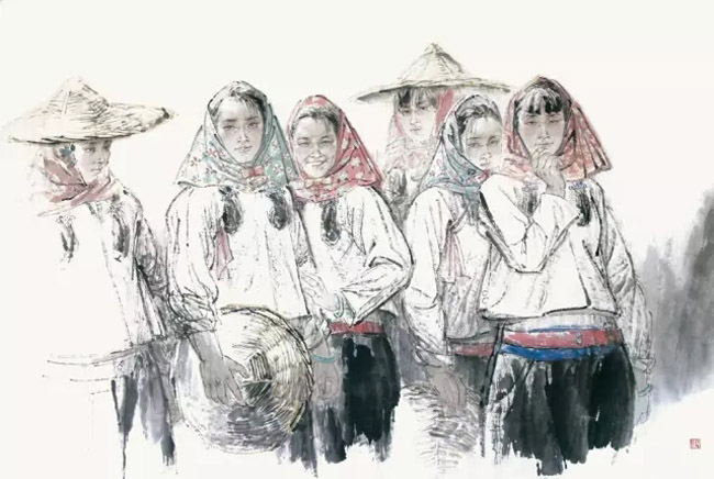 邵鸿萍先生工笔画作品