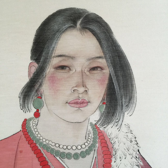 邵鸿萍先生工笔画作品(局部)