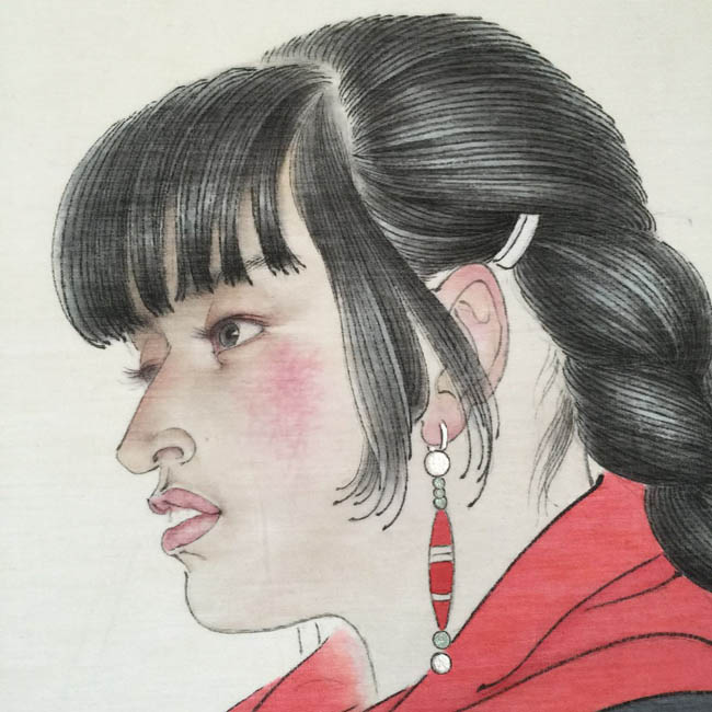 邵鸿萍先生工笔画作品(局部)