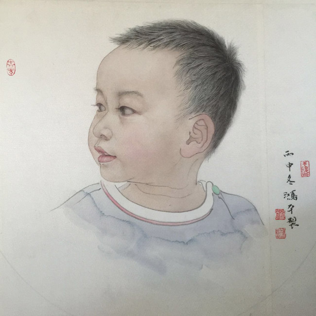 邵鸿萍先生工笔画作品