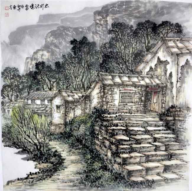 刘东方太行山写生作品:记忆太行