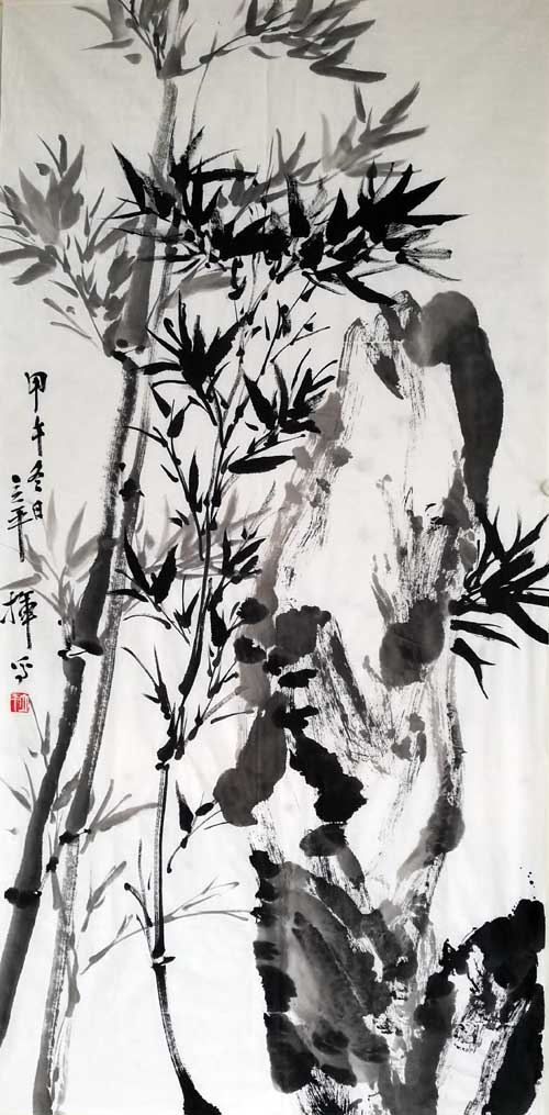 方立平中国画作品:宣纸软片70×137