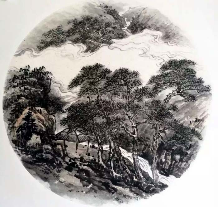 孙超峰山水画作品
