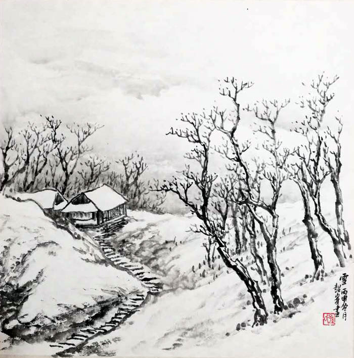 孙超峰山水画作品