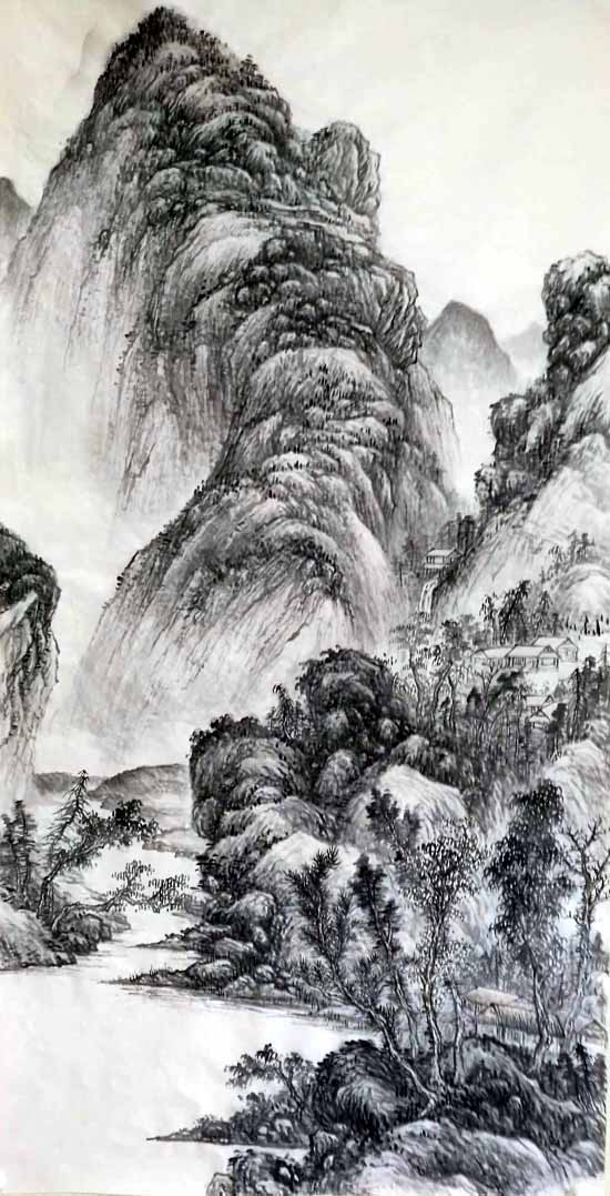 孙超峰山水画作品