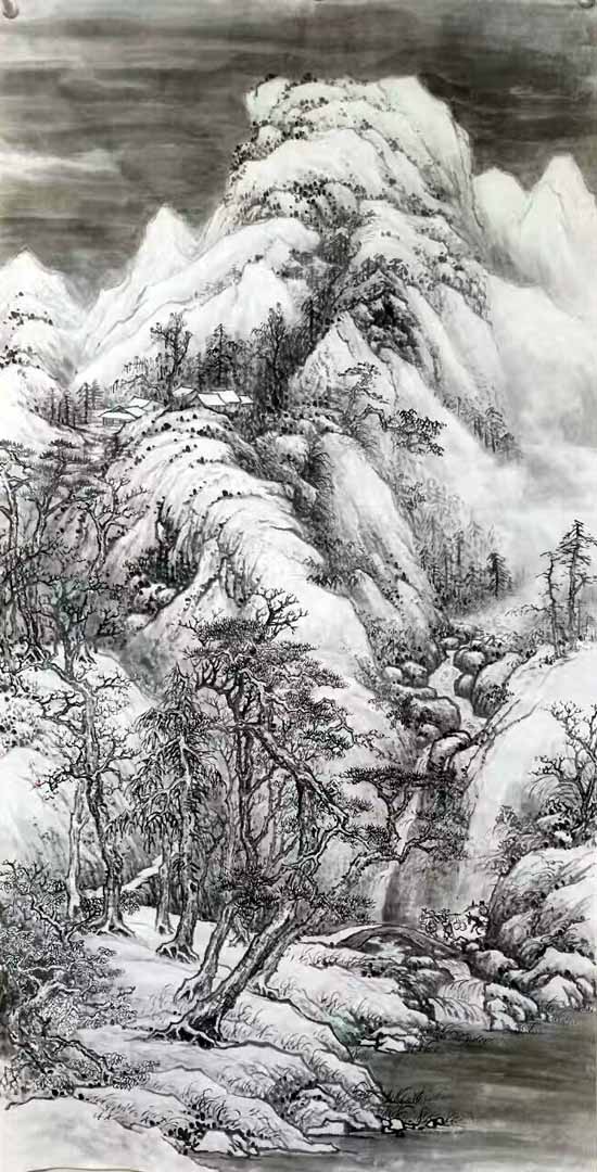 孙超峰山水画作品