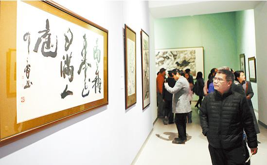 �����ѧ��70���黭ӡչ������Ļ