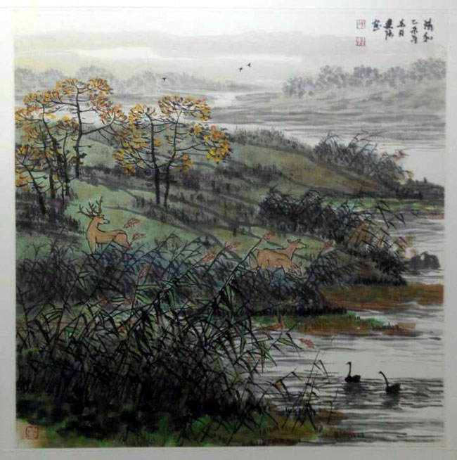 画家张建强山水画作品欣赏