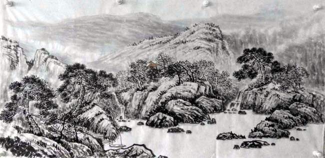 画家张建强山水画作品欣赏
