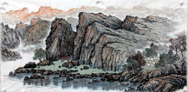 画家张建强山水画作品欣赏