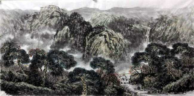 画家张建强山水画作品欣赏