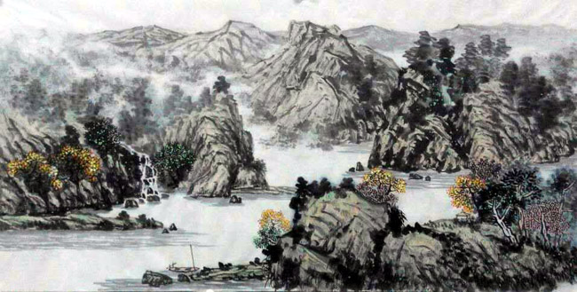 画家张建强山水画作品欣赏