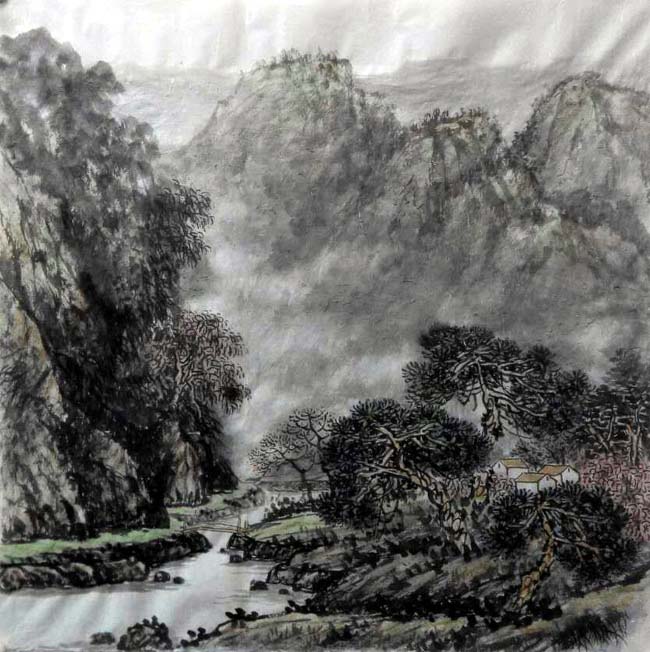 画家张建强山水画作品欣赏
