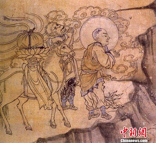 敦煌壁画现中国最早玄奘取经图