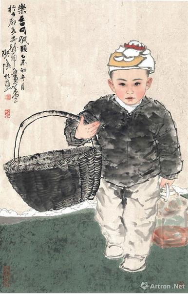 青年画家张喆水墨人物画个展亮宝楼启幕