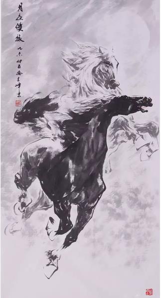 一组跃出宣纸的骏马:赏画家乔建峰作品