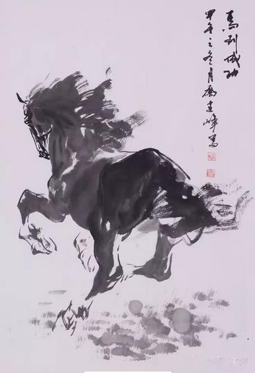 一组跃出宣纸的骏马:赏画家乔建峰作品