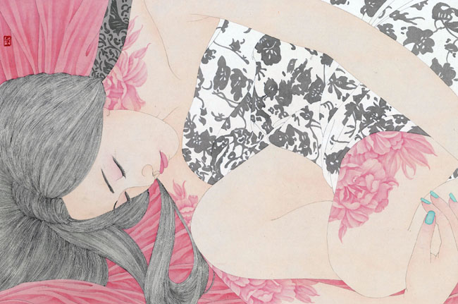 李嘉儒 幽浮香 40×60cm