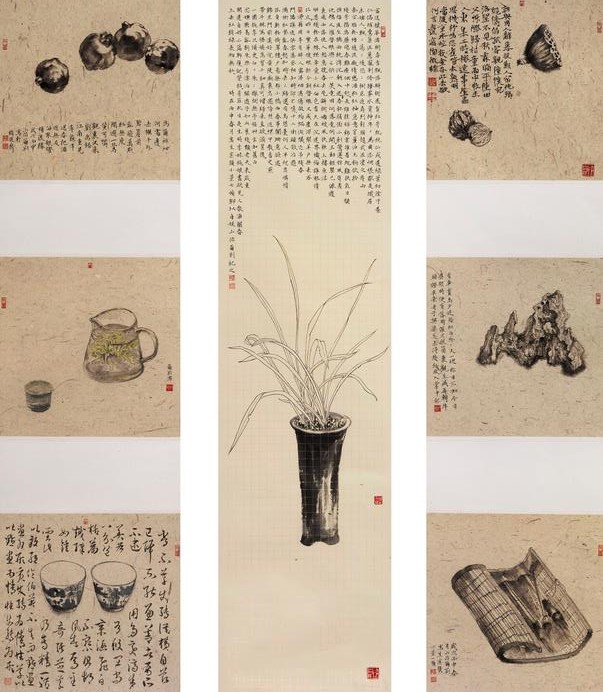 解 刚 案头小品 136×113cm