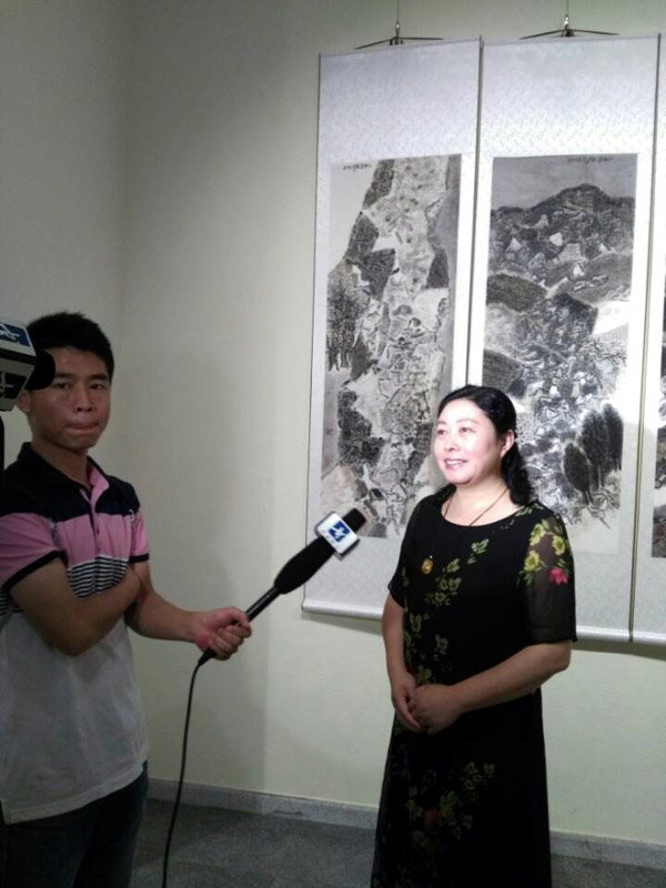 山西省美协副主席兼秘书长李桂平接受燕赵书画频道采访