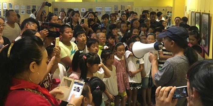 全国少儿美术作品展榆林巡展成功开幕